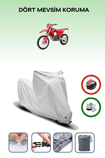 Breen Gray Lock Compatible Gas Gas Ec 350 F Compatible Motorcycle Tarpaulin Waterproof