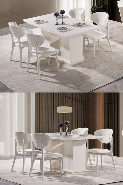 Eymense Opal 6 Sandalyeli Yemek Masa Takımı