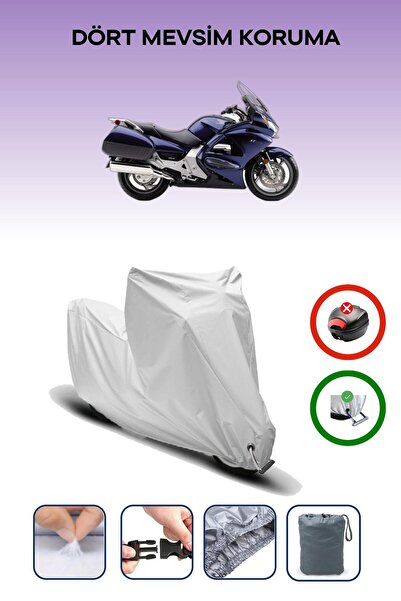 Breen قماش رمادي اللون متوافق مع دراجة نارية هوندا ST 1300 بان أوروبية متوافقة مع الدراجات النارية مقاوم للماء