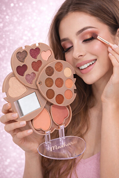 mazhar Kalpli 4 Katlı Mat ve Sedefli Katlanabilir Far Paleti