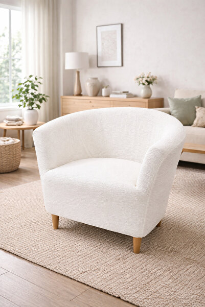 Faiend Husă pentru scaun cu model simplu Daisy Husă pentru scaun oval Husă pentru scaun unic