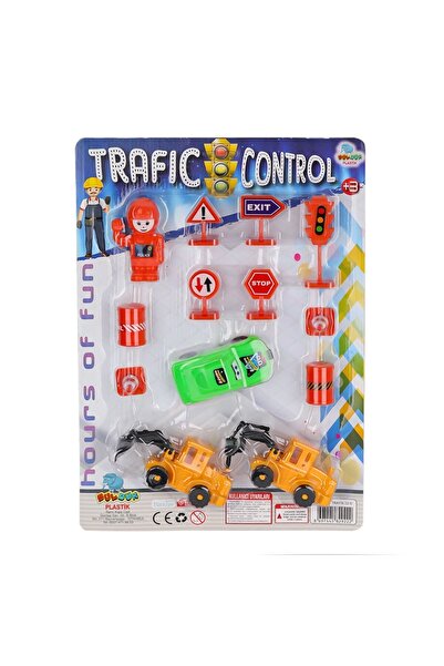 YıldızDükkan Oyuncak Trafik Eğitim Seti Trafik İşaretleri Araba Çocuk Hediyelik