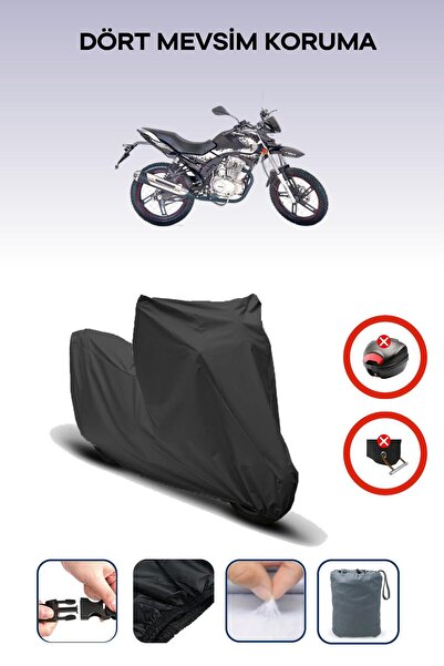 Breen قفل حقيبة خلفية أسود غير متوافق مع فالكون ووندر 180، قماش متوافق مع الدراجات النارية، 4 مواسم