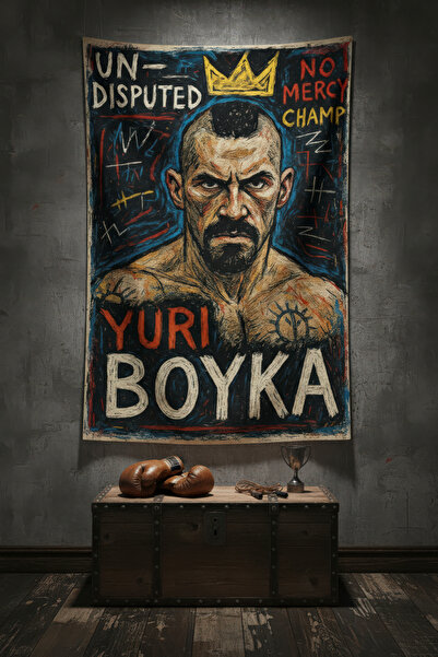 Nivendi Yuri Boyka Undisputed Film Posteri Kumaş Duvar Örtüsü Ev Dekorasyon D...