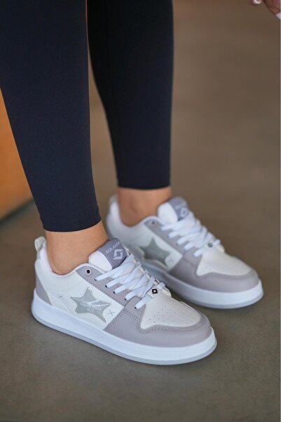 Elvin Shoe Kadın Beyaz Sneaker Günlük Rahat Spor Ayakkabı 051