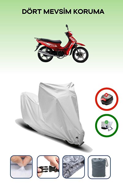 Breen Gray Lock Compatible Kuba Kee 100 Compatible Motorcycle Tarpaulin Waterproof