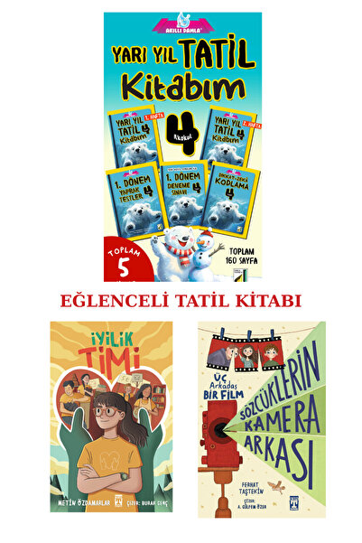 Damla Yayınevi 4. sınıf Yarı Yıl Tatil Kitabı ve Genç Timaş 2'li Hikaye Seti