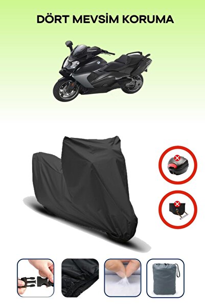 Breen Black Rear Bag Lock Incompatible Bmw C 650 Gt Compatible Motorcycle Tarpaulin, 4 Seasons
