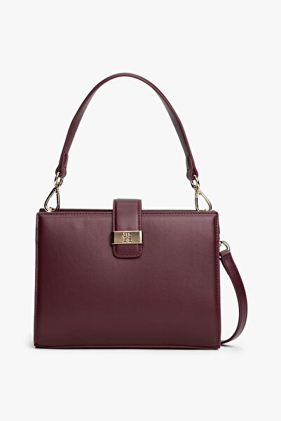 Tommy Hilfiger Kadın Heritage Mini Satchel Metal Toka Detaylı El ve Omuz Çant...
