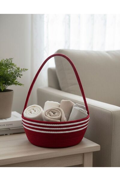 Sistaful Decorative Wicker Basket with Handle – Multi-Purpose Home Organizer