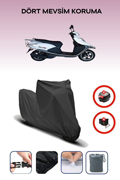 Breen حقيبة خلفية سوداء متوافقة مع قماش كوبا رادن 100 للدراجات النارية، 4 مواسم