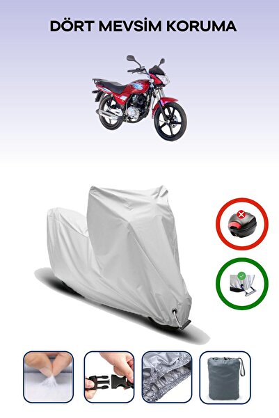 Breen Gray Lock Compatible Kanuni Windy 125 Compatible Motorcycle Tarpaulin W...