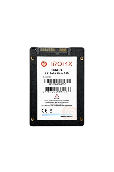 Nif Bilişim IROMX 256GB 540/460MB/s 2.5" SATA 3.0 SSD IR256GS3
