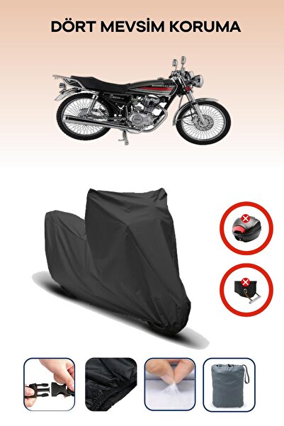 Breen Black Rear Bag Lock Incompatible Mondial 100 Masti X Compatible Motorcycle Tarpaulin, 4 Seasons