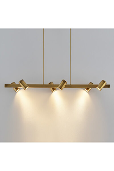 RONİSU AYDINLATMA Rosaline 6 Spot Başlıklı Sıralı Avize RA-AVZ- 9137-82-64