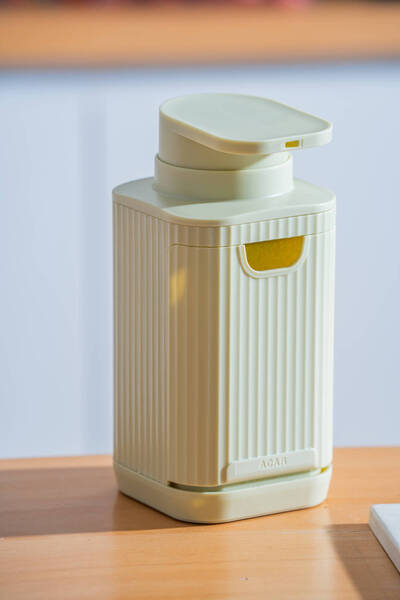 ACAR Snoppy Liquid Soap Dispenser with Sponge Chamber Mint Green - 19 cm