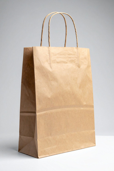 Ethex Burgu Saplı Kraft Çanta 33x18x43 - 25 Adet