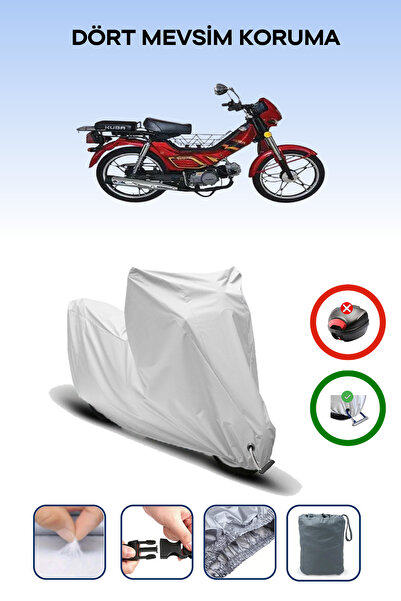 Breen Gray Lock Compatible Kuba Leopard 100 Compatible Motorcycle Tarpaulin Waterproof