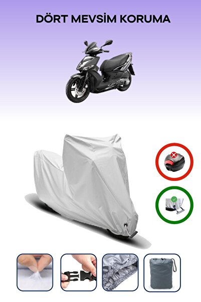 Breen Gray Lock Compatible Kymco Agility 16+ 150 Compatible Motorcycle Tarpaulin Waterproof