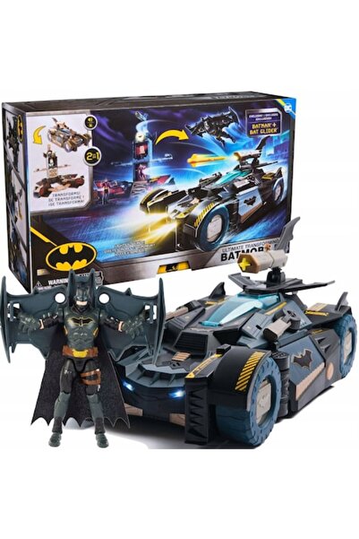 Spin Masters Batmobil transformabil DC Comics cu figurină Batman - Lumini și sunete