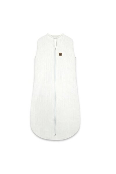 MimiNu Sleeping bag, MimiNu, Premium, Cotton interlock, With zipper, 3 - 12 months, 2.5 Tog, Soft Ecru