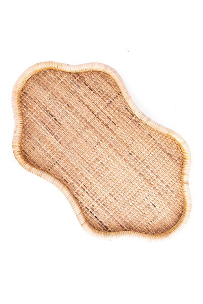 Blends تقديم خشبي عضوي كبير