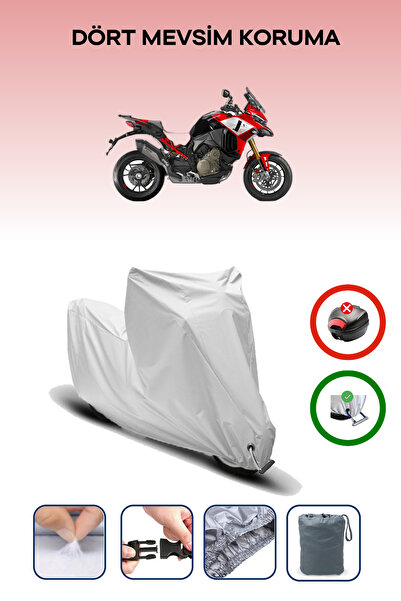 Breen غطاء دراجة نارية متوافق مع دراجة دوكاتي مولتيسترادا V4 بايكس بييك، مقاوم للماء