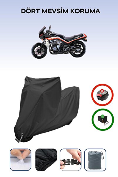 Breen Black Lock Compatible Honda Cbx 750 F Compatible Motorcycle Tarpaulin W...