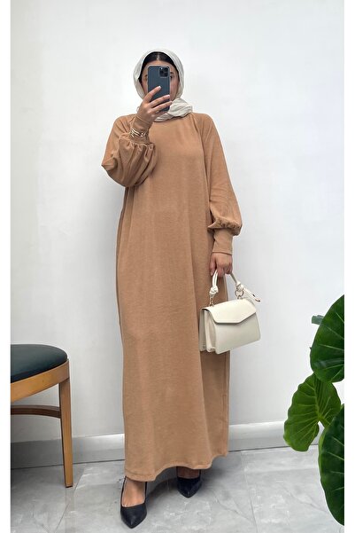 NİSUM MODA Corded Fabric Long Ferace