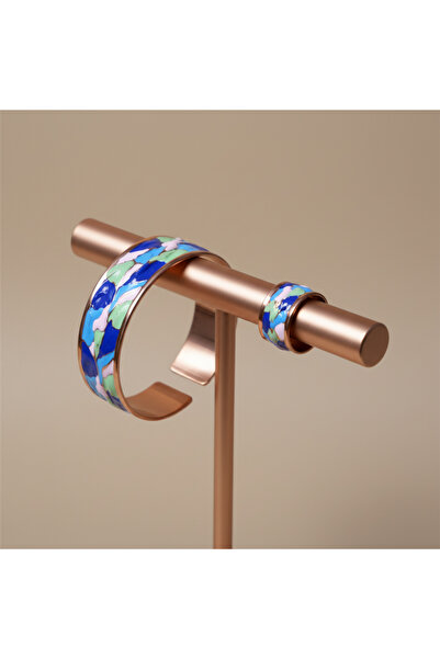 Brandsmiths Mine Copper Bracelet & Ring Set – Blue & White