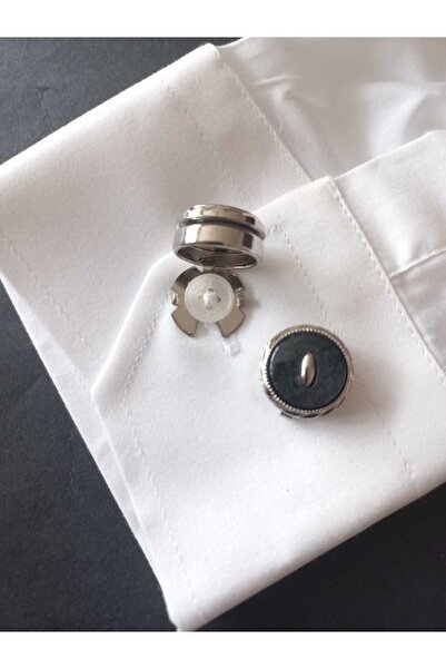 Kravatistan Tüm gömleklere uyumlu düğmeye geçmeli kol düğmesi