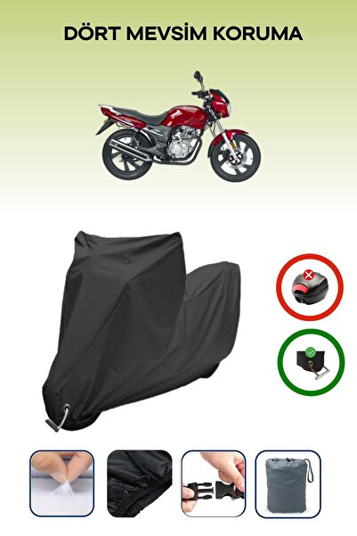 Breen Black Lock Compatible Kanuni Puma 150 Compatible Motorcycle Tarpaulin W...