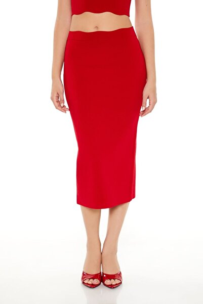 Forever 21 Yırtmaç Detaylı Kalem Etek