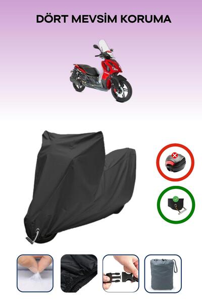 Breen غطاء دراجة نارية متوافق مع Black Lock وKanuni Explorer مقاوم للماء