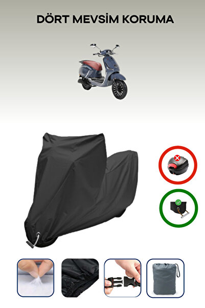 Breen Black Lock Compatible Rks Dark Blue 125 Compatible Motorcycle Tarpaulin...