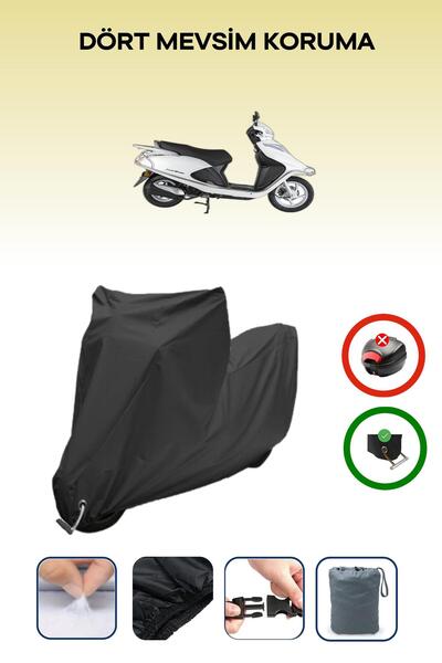Breen Black Lock Compatible Arora Alfa 110 Compatible Motorcycle Tarpaulin Waterproof