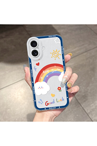 Hontinga غطاء هاتف شفاف متوافق مع آيفون 16 مع حماية للكاميرا ووسادة هوائية قو...