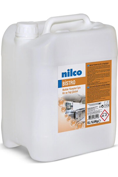 nilco 32001856 Bistro Mutfak Yüzeyleri İçin Kir Ve Yağ Çözücü 5 lt