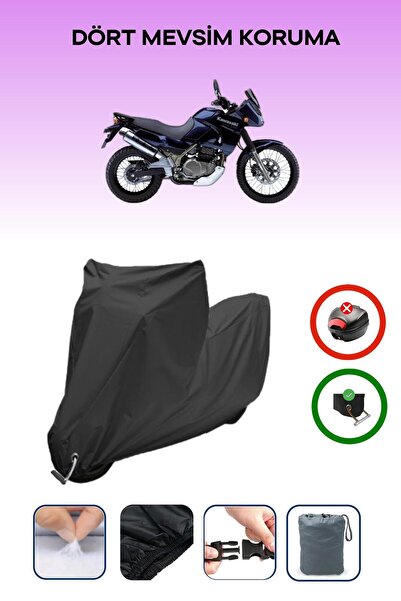 Breen قماش أسود متوافق مع دراجة نارية كاواساكي KLE 500 مقاوم للماء