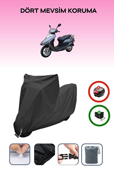 Breen غطاء دراجة نارية متوافق مع أباتشي نوفا 125 متوافق مع اللون الأسود مقاوم للماء