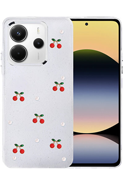 cepmoda Redmi “Note 14 (4g)” Patterned Case 3D Relief Figure Transparent Cove...