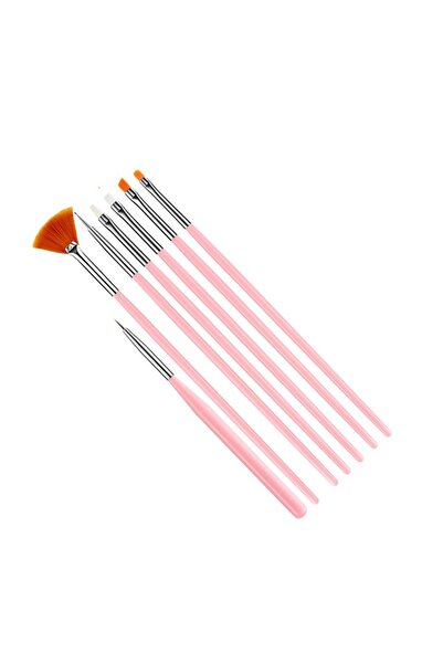 SELA Set de 7 pensule pentru gel și nail art