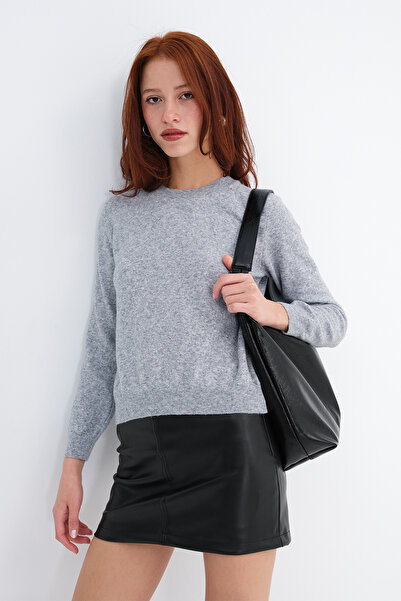 Addax Crew Neck Knitwear Sweater K10339