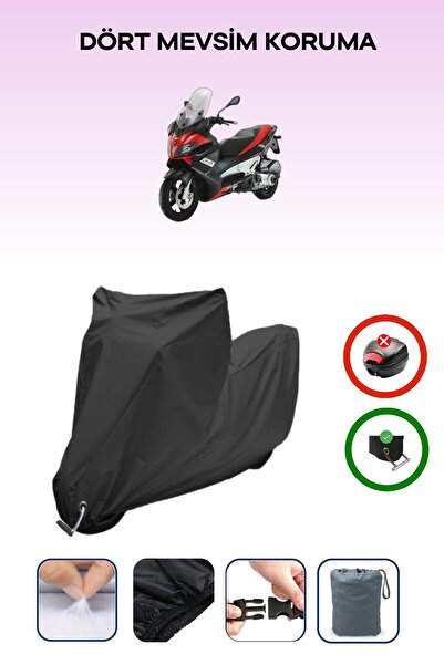 Breen Black Lock Compatible Aprilia Sr Max 300 I.E Compatible Motorcycle Tarp...