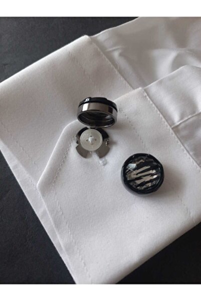 Kravatistan Tüm gömleklere uyumlu düğmeye geçmeli kol düğmesi