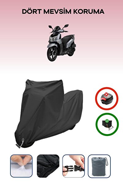 Breen Black Lock Compatible Sym Hd2 200I Compatible Motorcycle Tarpaulin Wate...