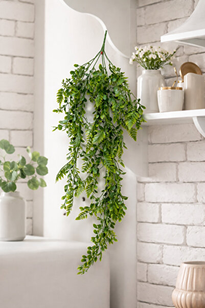 fesleğen çiçek Yapay Çiçek Sarkan Şimşir aşk merdivenli Yapay Sarmaşık 70 cm yeşil