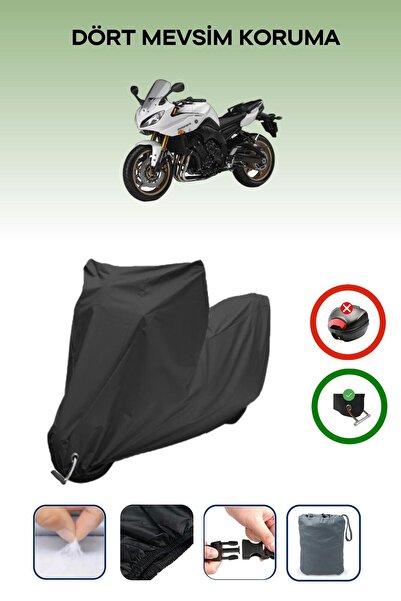 Breen Black Lock Compatible Yamaha Fazer 8 Abs Compatible Motorcycle Tarpauli...