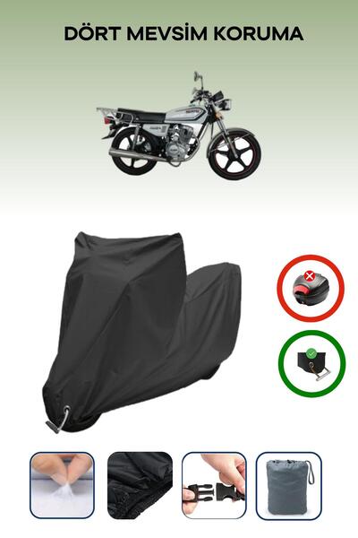 Breen غطاء دراجة نارية متوافق مع Kuba CG150 متوافق مع اللون الأسود مقاوم للماء