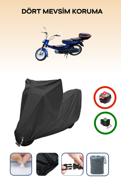 Breen غطاء دراجة نارية متوافق مع Black Lock وKanuni Turbo GXL مقاوم للماء